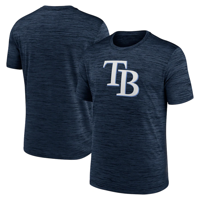 Men's Navy Tampa Bay Rays Team Logo Velocity Performance T-Shirt